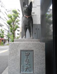 犬の銅像 都内